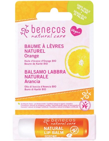 Benecos - Balsamo labbra - Arancia